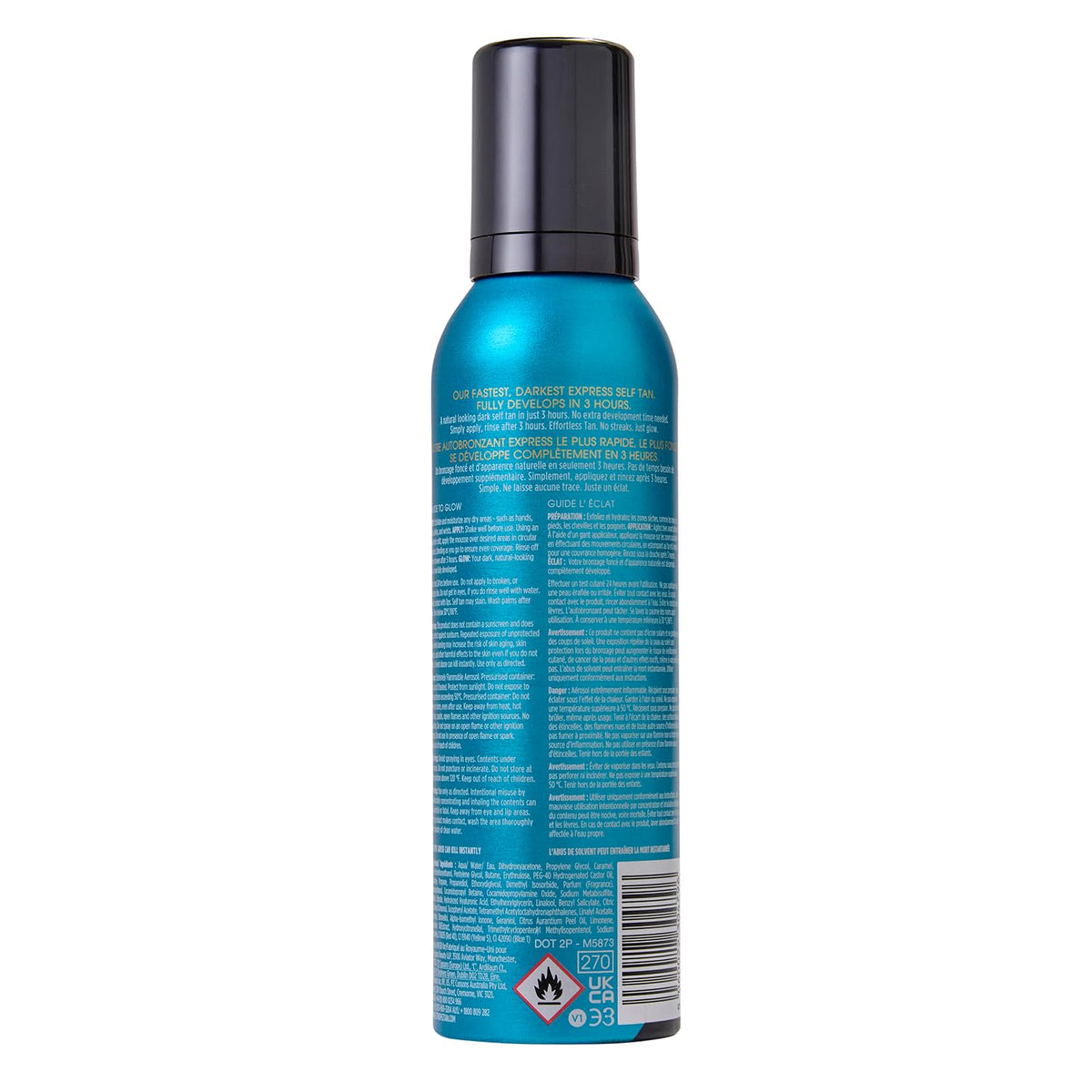 St.Tropez Self Tan Express Mousse, Fast Acting Fake Tan, Develops in 1-3 Hours, Streak-Free Finish, Vegan, Natural & Cruelty Free, 200 ml