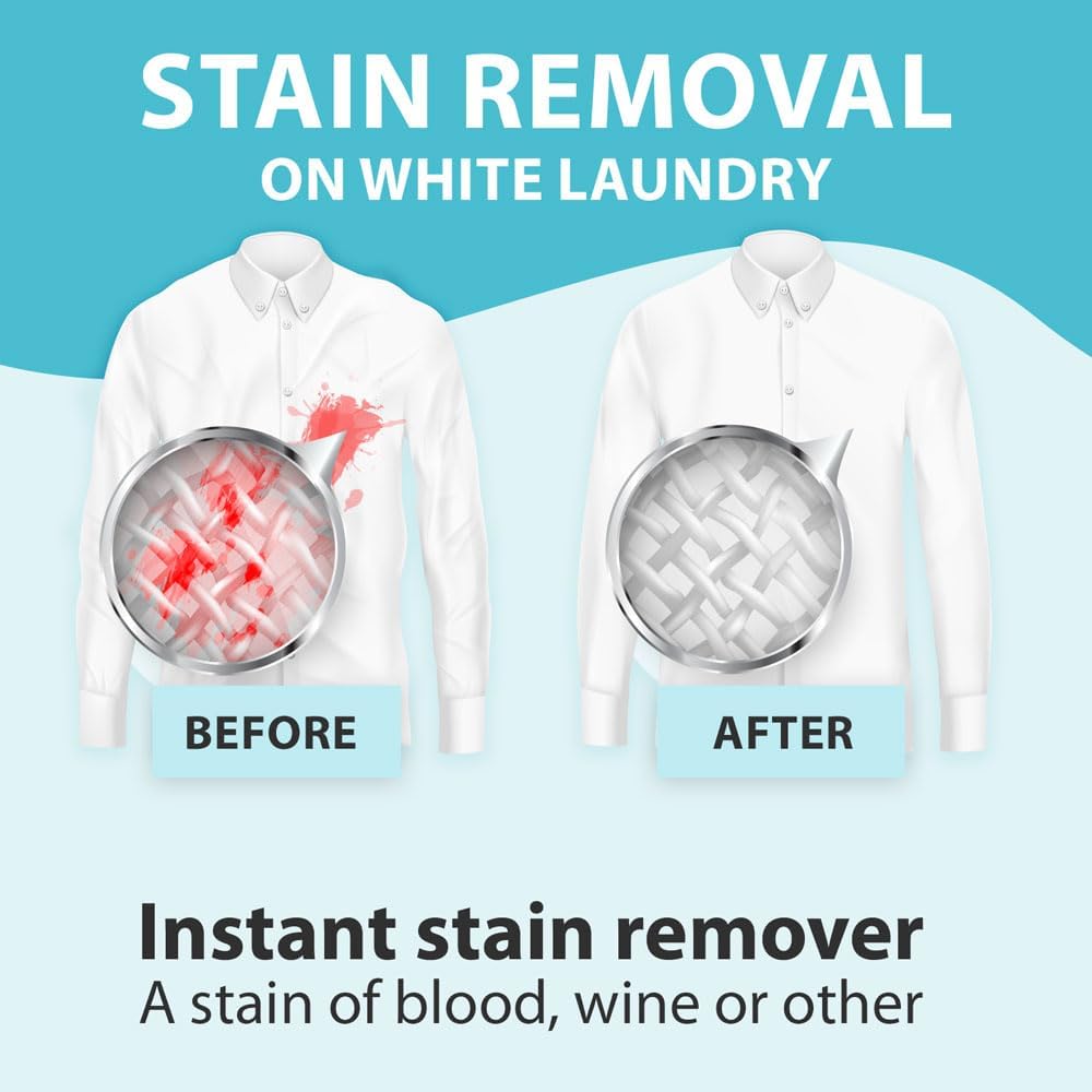 Sodium Percarbonate 3 KG Pure | Oxygen Bleach Granular | Eco Friendly Stain Remover, 3 kg Bucket Laundry Booster
