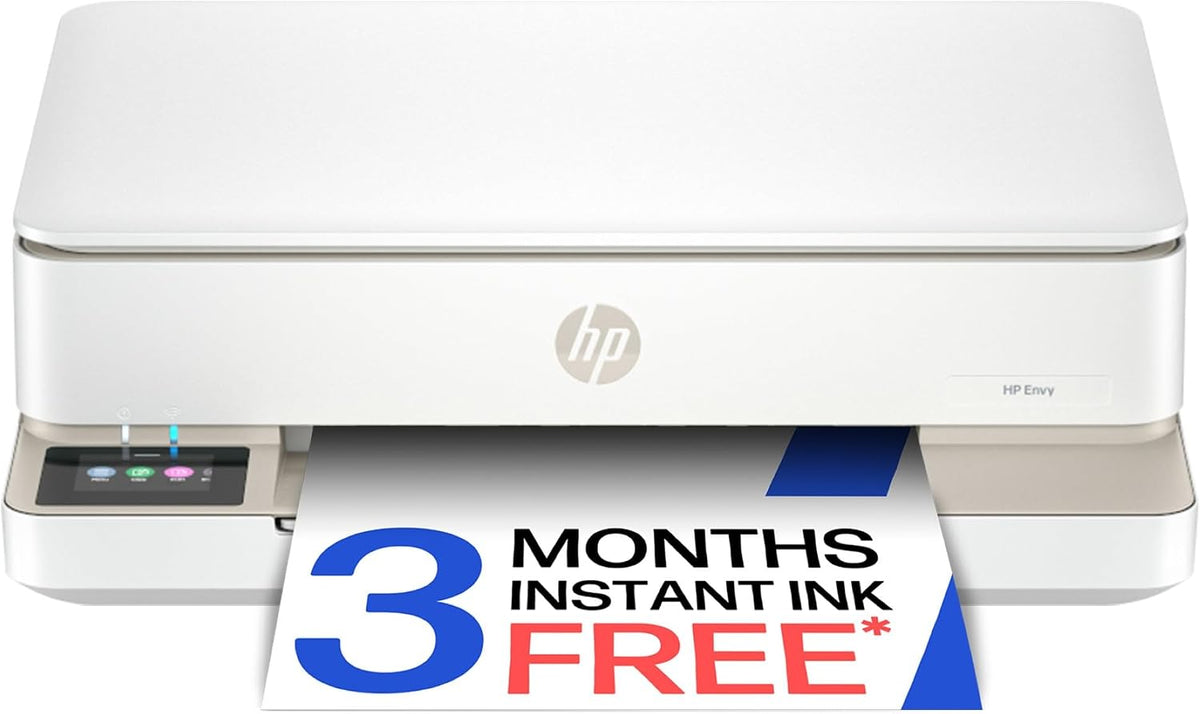 HP Envy 6120e All in One Printer | Perfect for Home | Colour | Wireless | Print, Scan & Copy | 3 Months of free Instant Ink | Easy Setup & Reliable Wi-Fi | White
