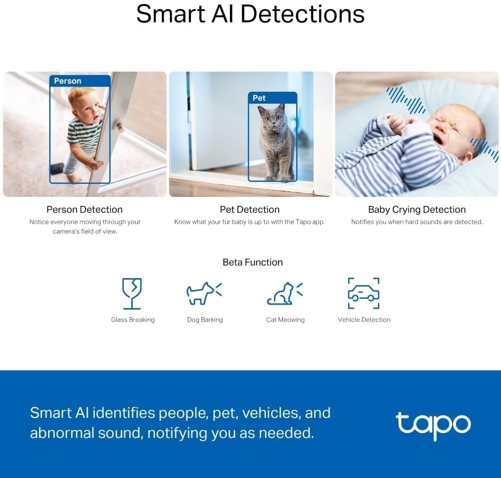 Tapo C230 3K 5MP Pan/Tilt Indoor Security Camera Pet Camera Baby Camera