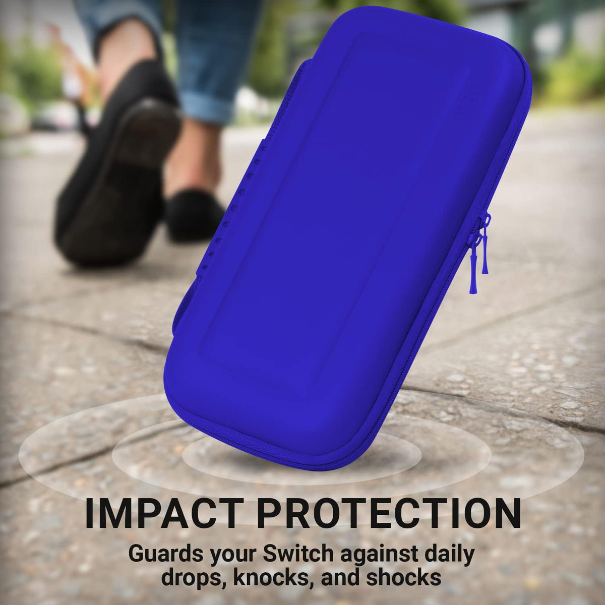 Orzly Carry Case for Nintendo Switch Lite Protective Hard Shell Portable Travel Carry Case with Storage for Accessories & Game Cartridges (Red & White)