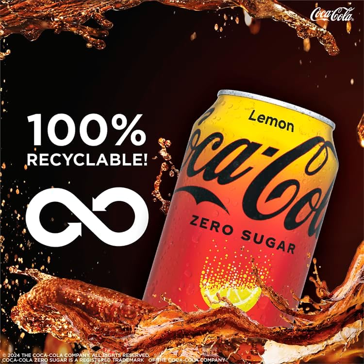 Coca Cola Zero Sugar Lemon 8 x 330ml