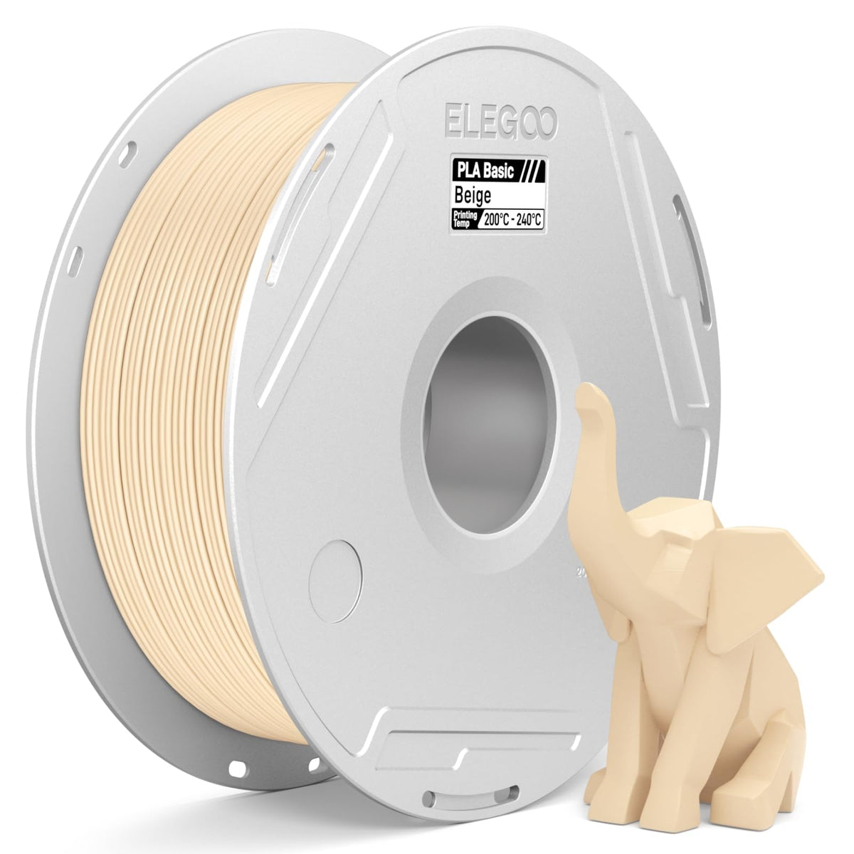 ELEGOO PLA Basic Refill 3D Printer Filament 1.75mm Red 1KG, Easy Storage