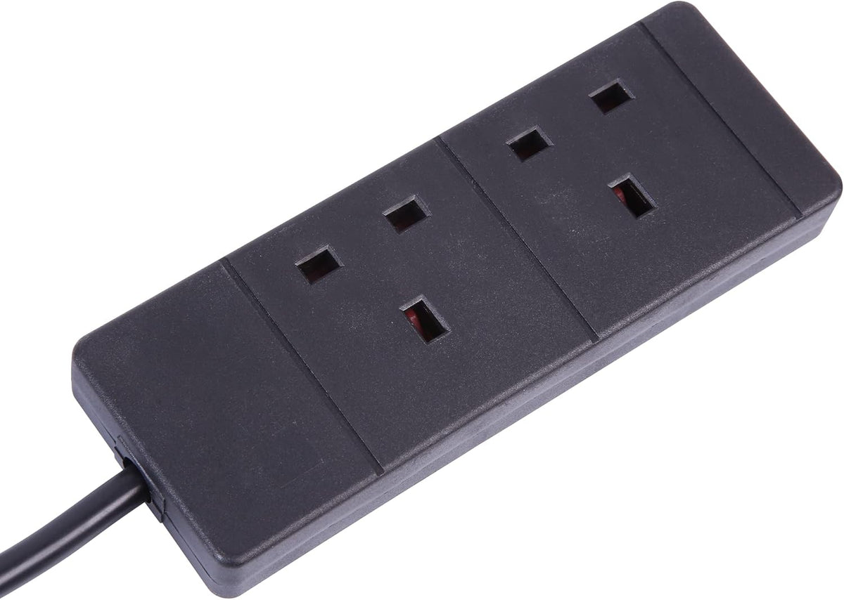 PRO ELEC 2 Gang Extension Lead, 13A UK Plug, 250V, 5m Cable – PELB1738