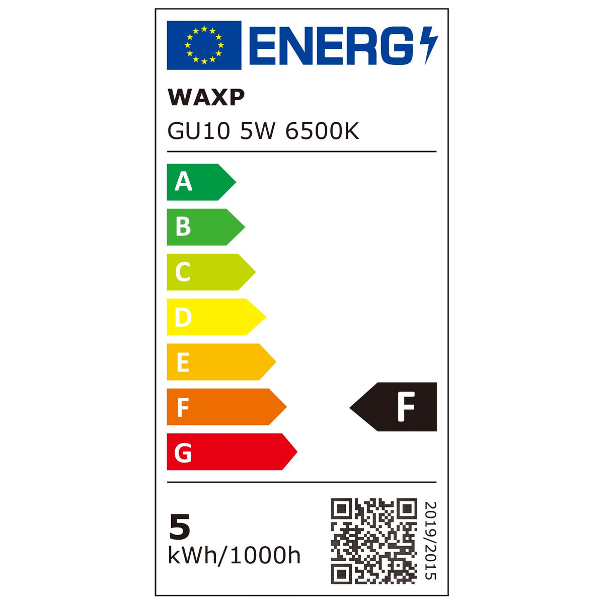 GU10 LED Spot Light Bulbs Warm White 5W, 3000K, 365lm, No Flickering, Energy Saving Light Bulbs, Equivalent 40-50W GU10 Halogen Spotlight Bulbs, Non-Dimmable, 10 Pack