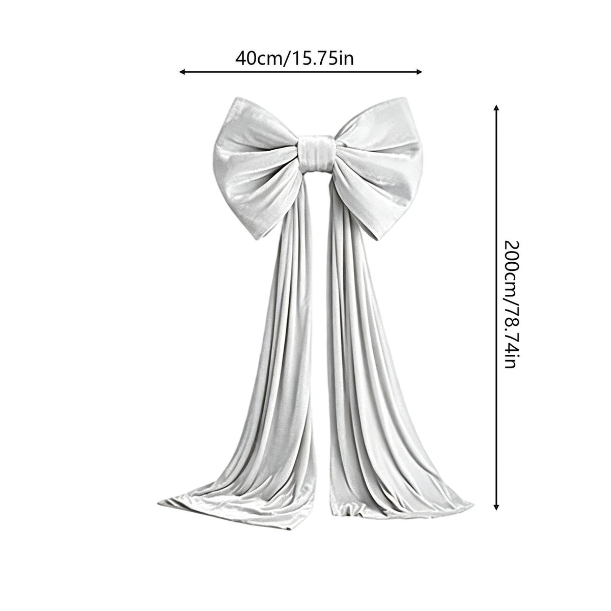 Large Christmas Tree Topper Bow, 200CM Giant Velvet Christmas Tree Bows