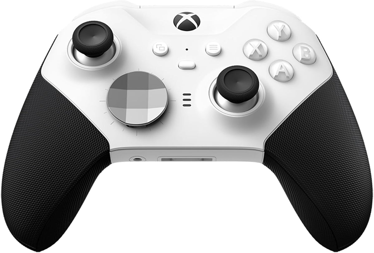 Xbox Elite Bluetooth Wireless Controller Series 2 - Core Edition (White) for PC, Series X|S, One, Windows 10, Mobile, Adjustable Tension Thumbsticks, Shorter Hair Trigger Locks, Rubberized Grip