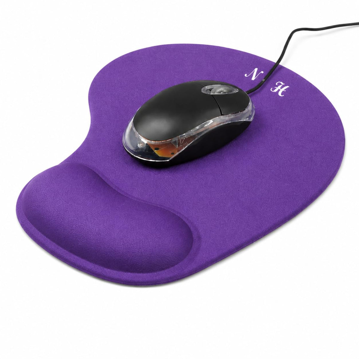 Mouse Mat ANTI-SLIP COMFORT MOUSE PAD MAT WITH GEL FOAM REST WRIST SUPPORT FOR PC LAPTOP (Blue, Regular)