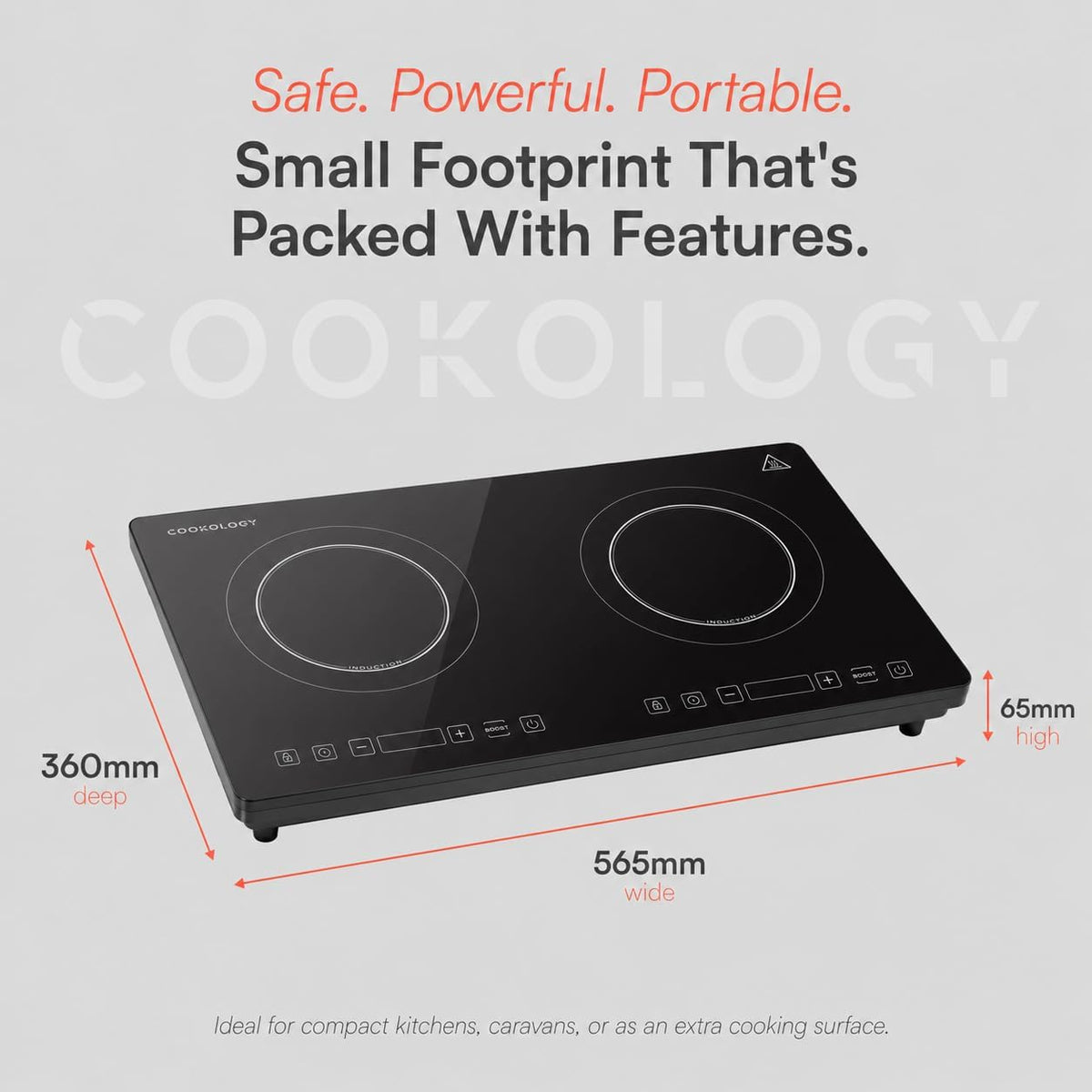 Cookology 2100W Portable Induction Hob - Single Zone