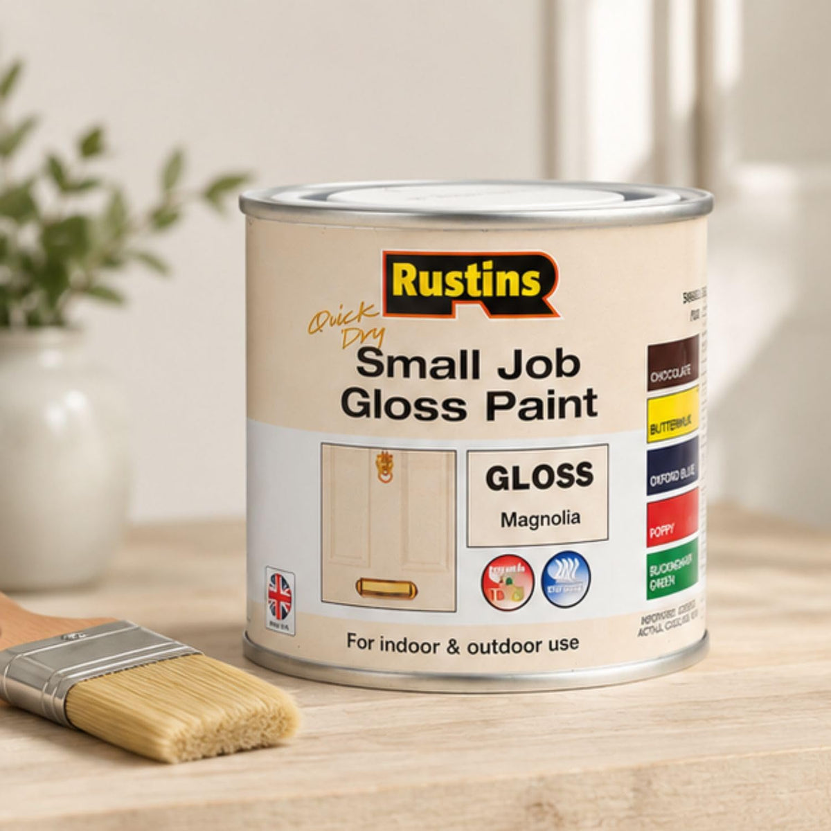 RUSTINS Small Job Satin Paint Chocolate 250ml