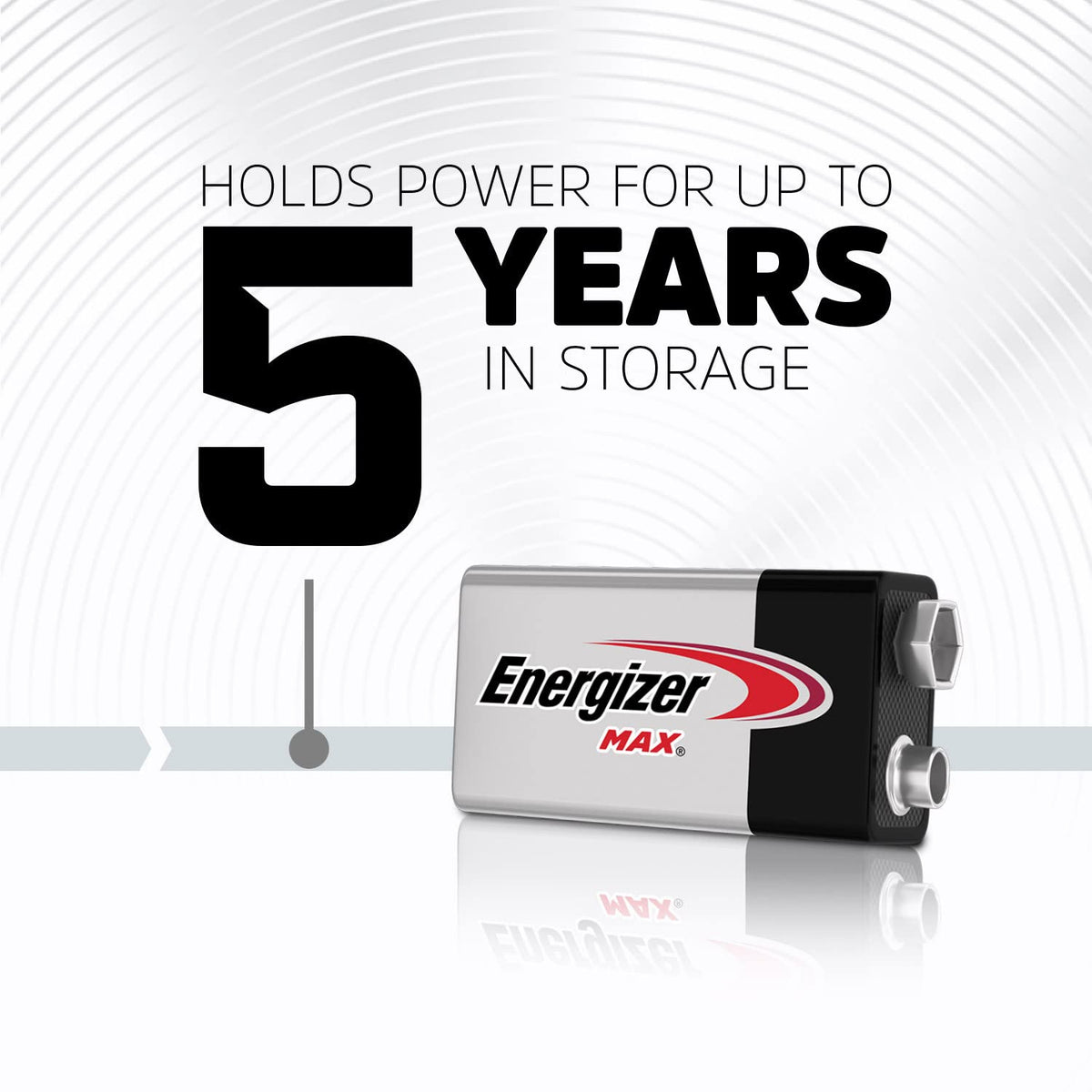 Energizer Max - 9V Battery (3 Pack) - Nine Volt Alkaline Block Batteries