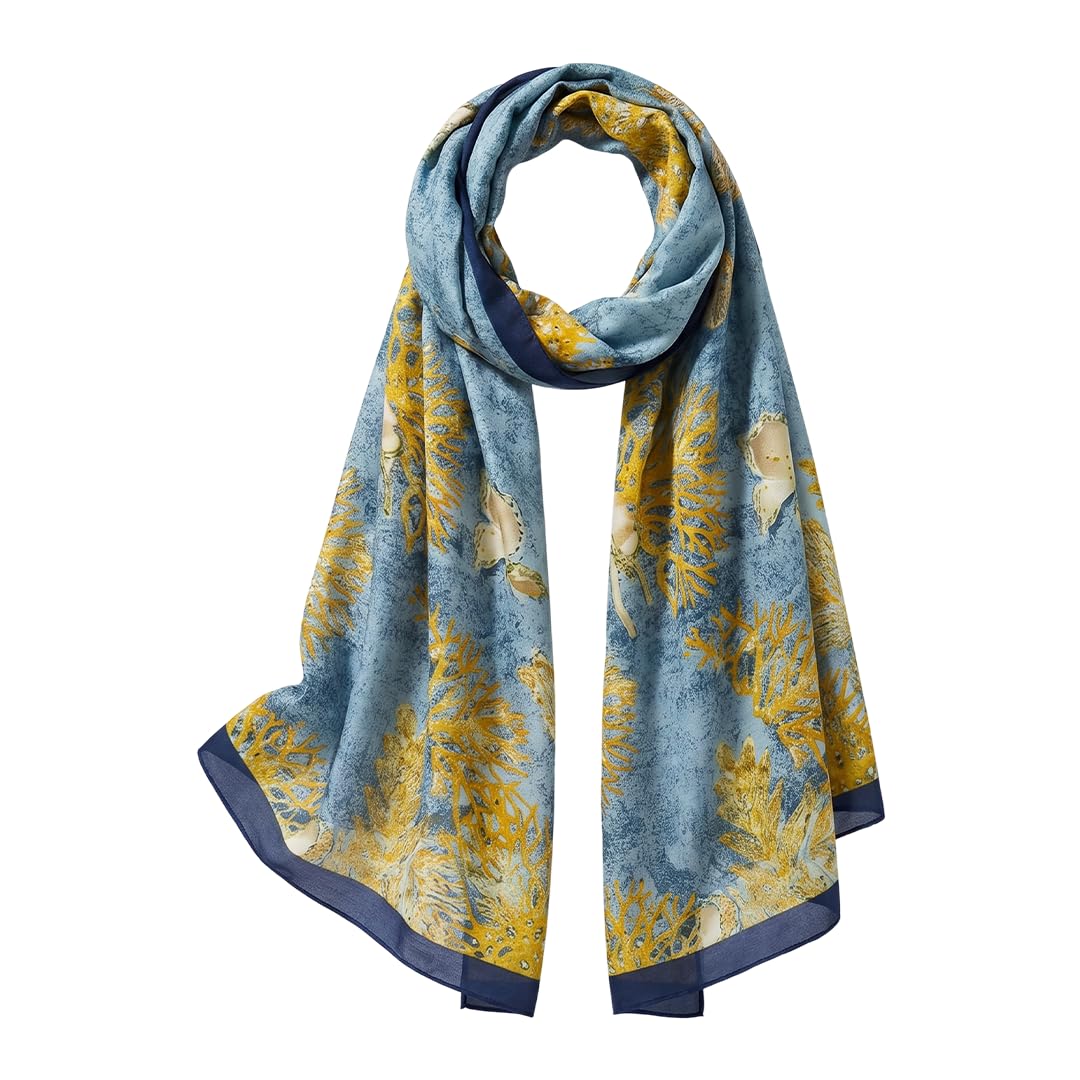 Trillion London® Silk Shawl Birthday Gifts for Women - Designer Silk Scarf