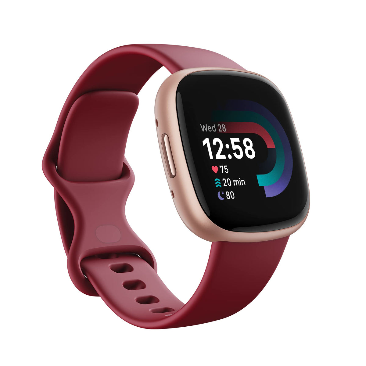 Fitbit Google Versa 4 Fitness Smartwatch with 3 Months Google Health Membership Included and up to 6 days battery life - compatible with iOS & Android, Black/Graphite Aluminium
