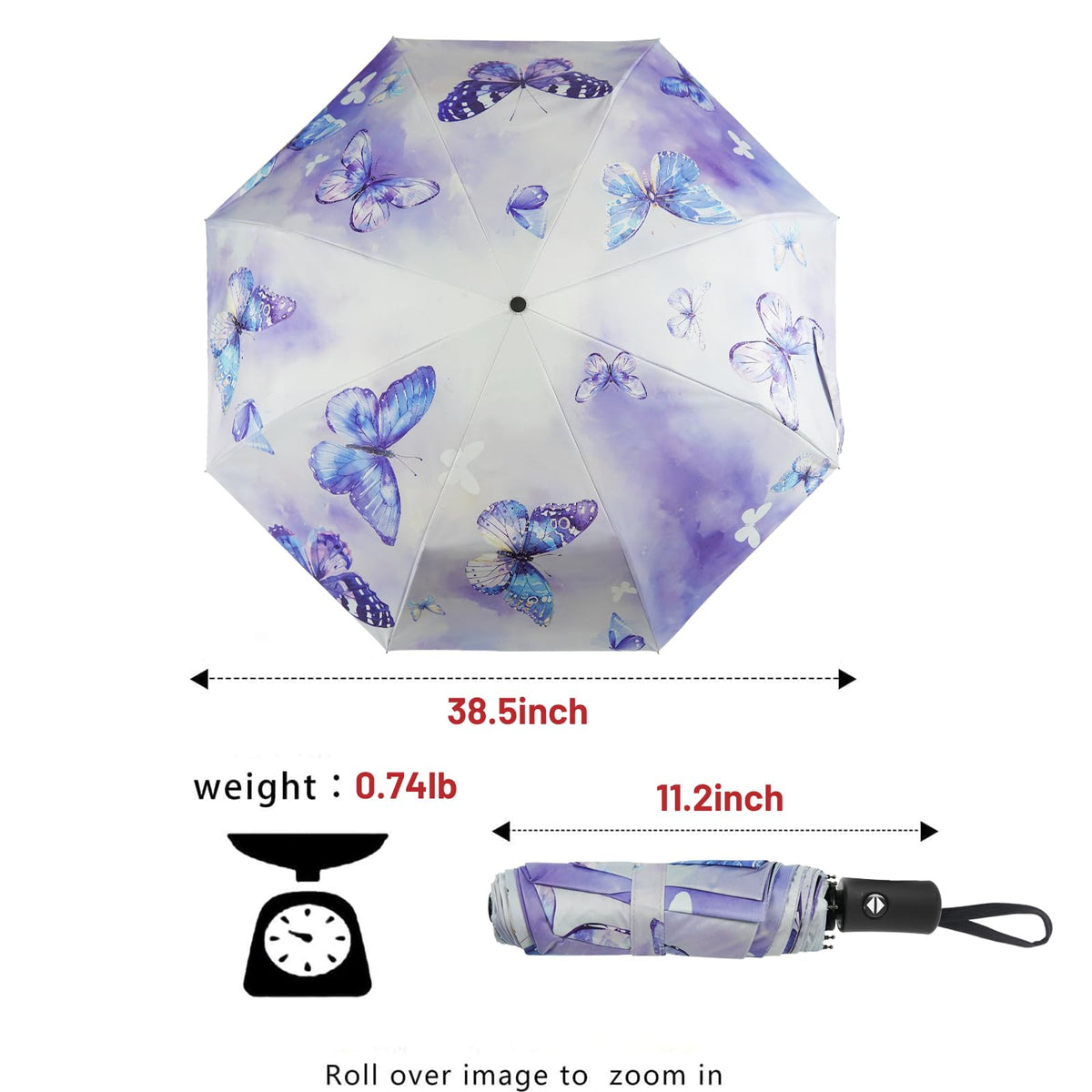 SY COMPACT Travel Umbrella Windproof Automatic Unbreakable UV Protection
