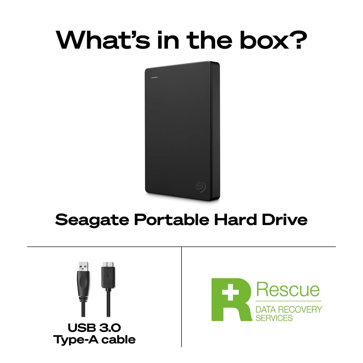 Seagate 2TB Portable Hard Drive | USB 3.0 (STGX2000400)