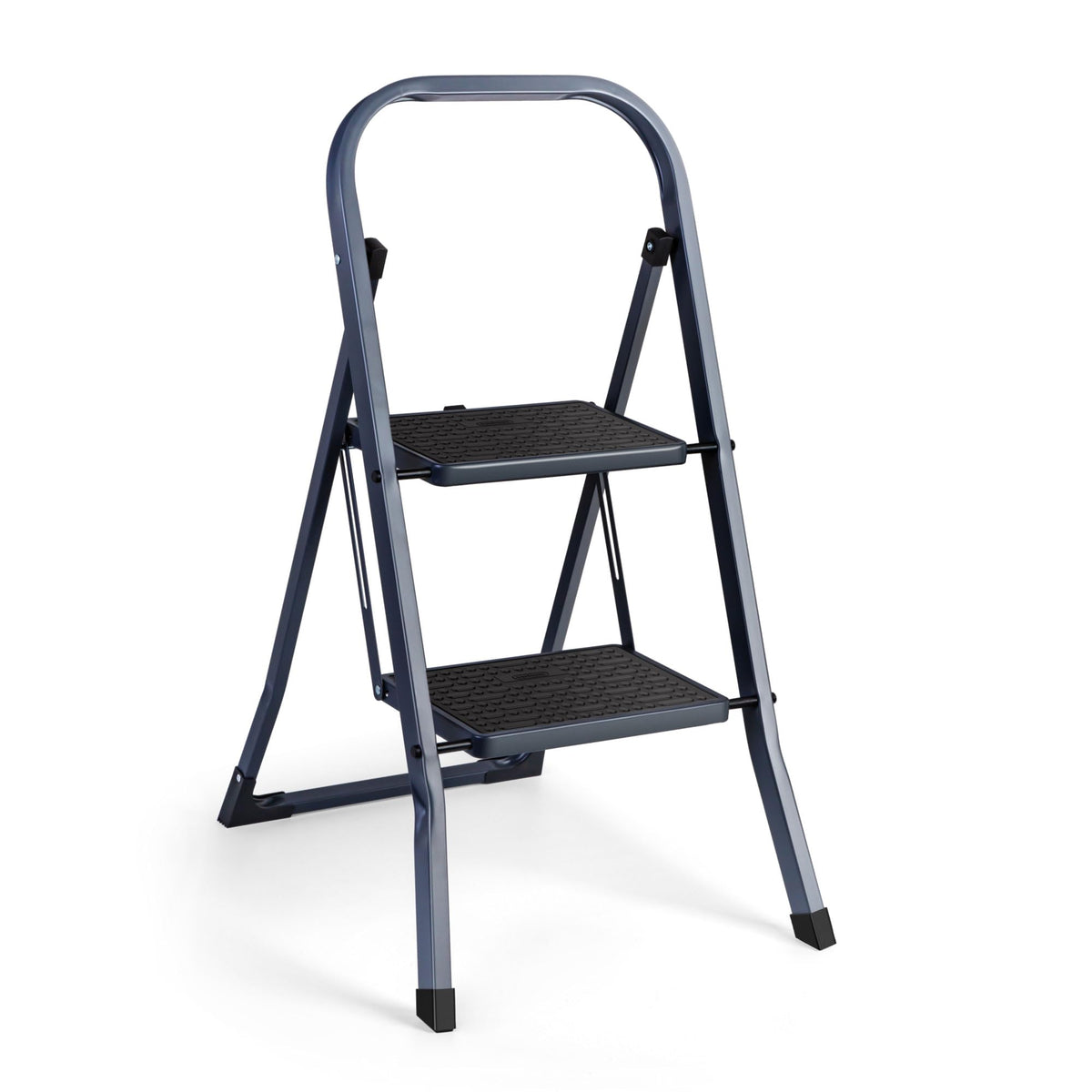 VonHaus 3 Step Ladder – Premium Quality Folding Step Ladder for DIY and Gardening - Anti Slip Feet, Easy to Store Ladder, 150KG Max Capacity - Durable Steel