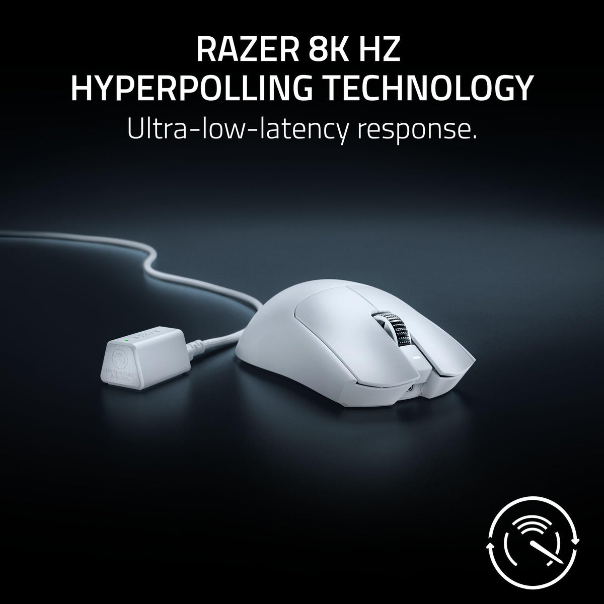 Razer Viper V3 HyperSpeed - Wireless Esports Mouse (Focus Pro 30K Optical Sensor, Up to 280 hours of Battery Life, Mechanical Mouse Switches Gen-2, 4000 Hz Wireless Polling Rate) Black