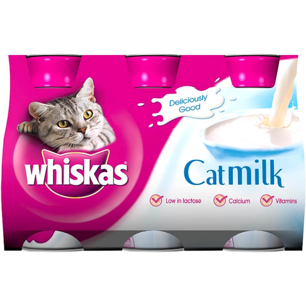 Whiskas Cat Milk 15 x 200 ml bottles, Complementary Cat Food for Kittens over aged 6 weeks