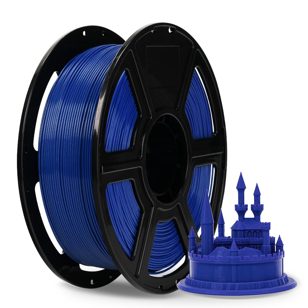 FLASHFORGE 3D Printer Filament, PLA PRO Filament 1.75mm, 1KG Spool (2.2lbs), Dimensional Accuracy +/- 0.02mm for FDM 3D Printers, Better Tenacity & No Knotting (White)