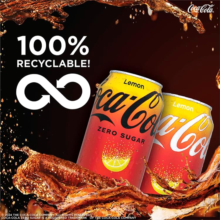 Coca Cola Zero Sugar Lemon 8 x 330ml