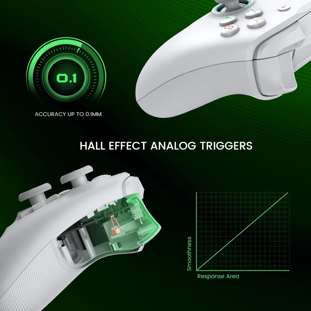 GameSir G7 SE Officially Licensed Xbox One Controller With Hall Effect Sticks for Windows 10/11, Xbox One, Xbox Series X/S, PC Gamepad with 3.5mm Earphone Port, Programmable Back Button