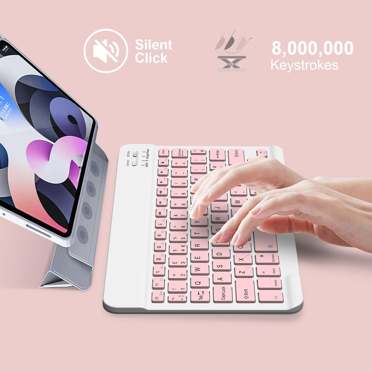 NOOX Bluetooth Keyboard for iPad, Galaxy Tablets, SmartPhones