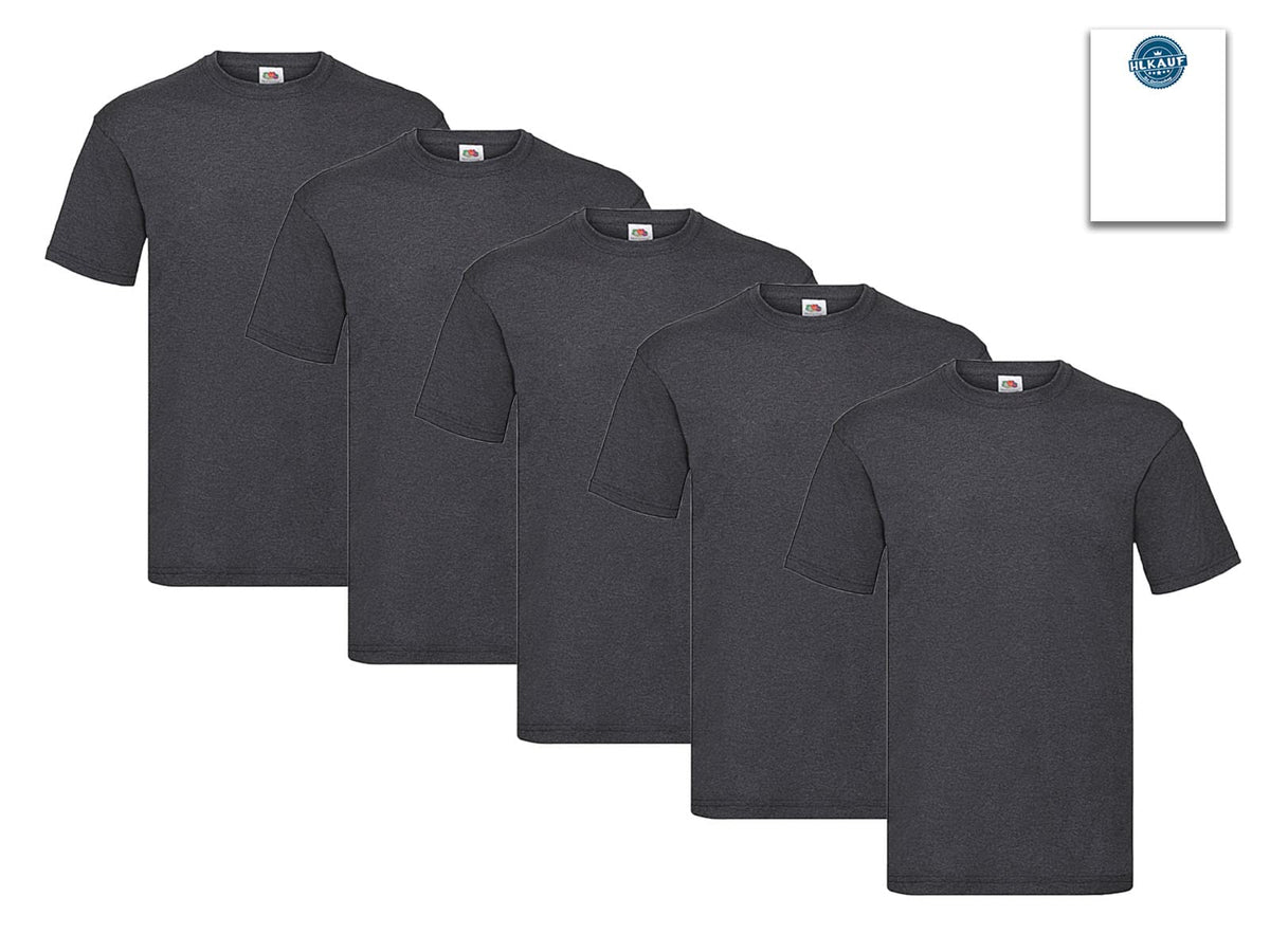 Fruit of the Loom Men's T-Shirt Iconic Tee, Lightweight Ringspun Tee, 5 Pack
