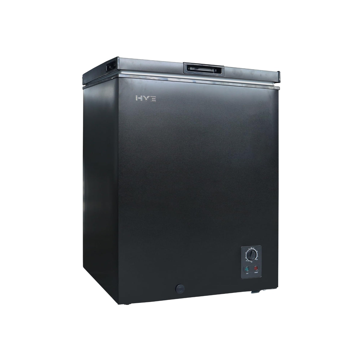 HYE Chest Freezer - 205L Capacity, Freestanding Design, Black
