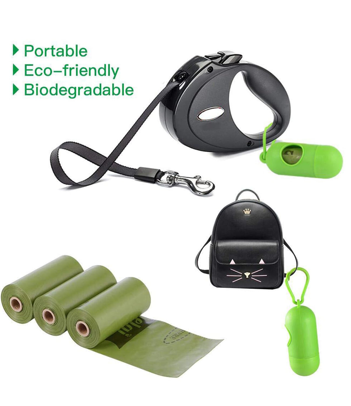Biodegradable Dog Poo Bags with Dispenser Leak Proof - 280 Count Scented