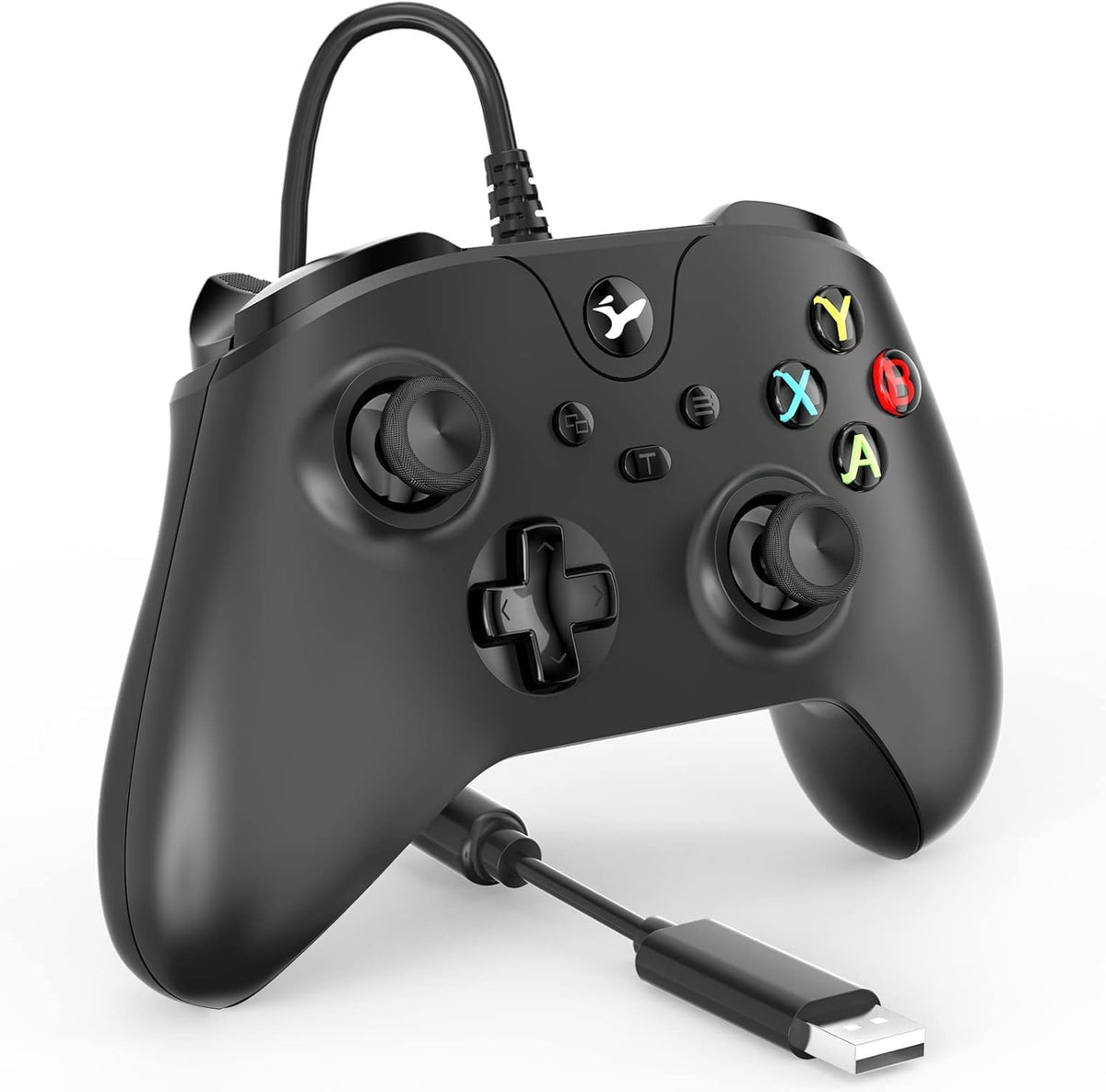 YCCTEAM Wired Controller for Xbox One, Wired Xbox one USB Gamepad Controller Compatible with Xbox One/S/X/PC Windows 10/11 with 3.5mm Headset Audio Jack (black)
