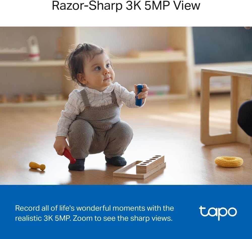 Tapo C230 3K 5MP Pan/Tilt Indoor Security Camera Pet Camera Baby Camera