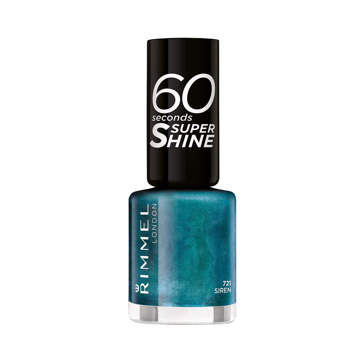 Rimmel 60 Seconds Super Shine Nail Polish, 740 Clear, Quick-Dry Nail Polish, Ultra-Shiny Finish, Easy to Apply, Vibrant Colour, Long-Wearing, Improved Formula, Vegan, 8ml