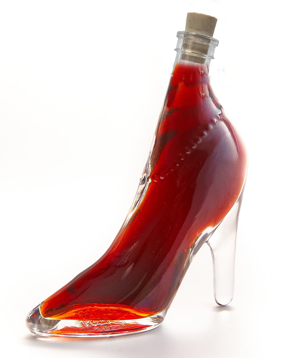 IL GUSTO Pink Vodka in Stiletto – Lady Shoe Glass Bottle 40ml – Premium Fruity Berries Vodka 36% ABV – Unique Gift for Her