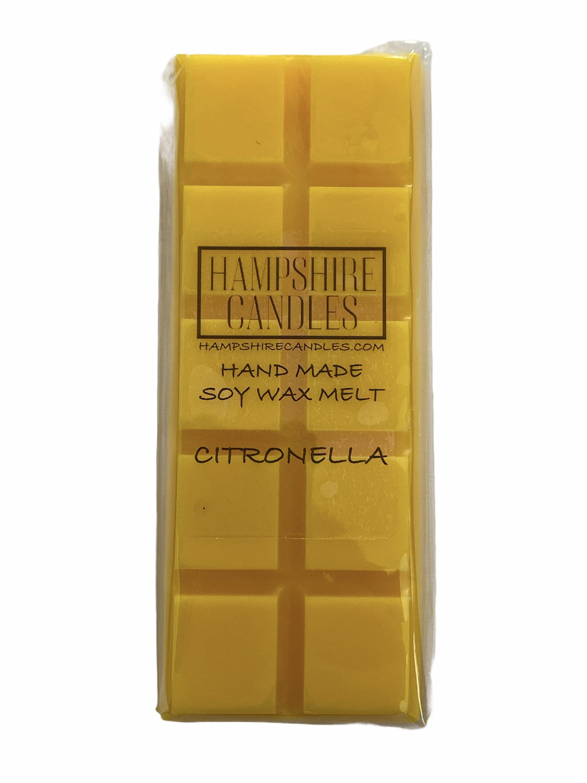 Citronella Wax Melts | Highly Scented | Soy Wax, Cruelty & Vegan Free | Handmade Snap Bar (2 Bars)