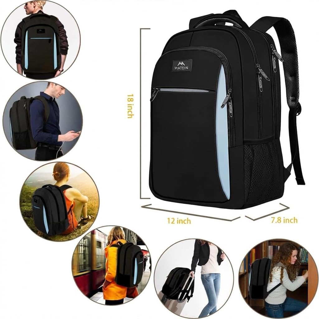 MATEIN Travel Laptop Backpack, Work Bag Laptop Bag, Rucksack for Men Work