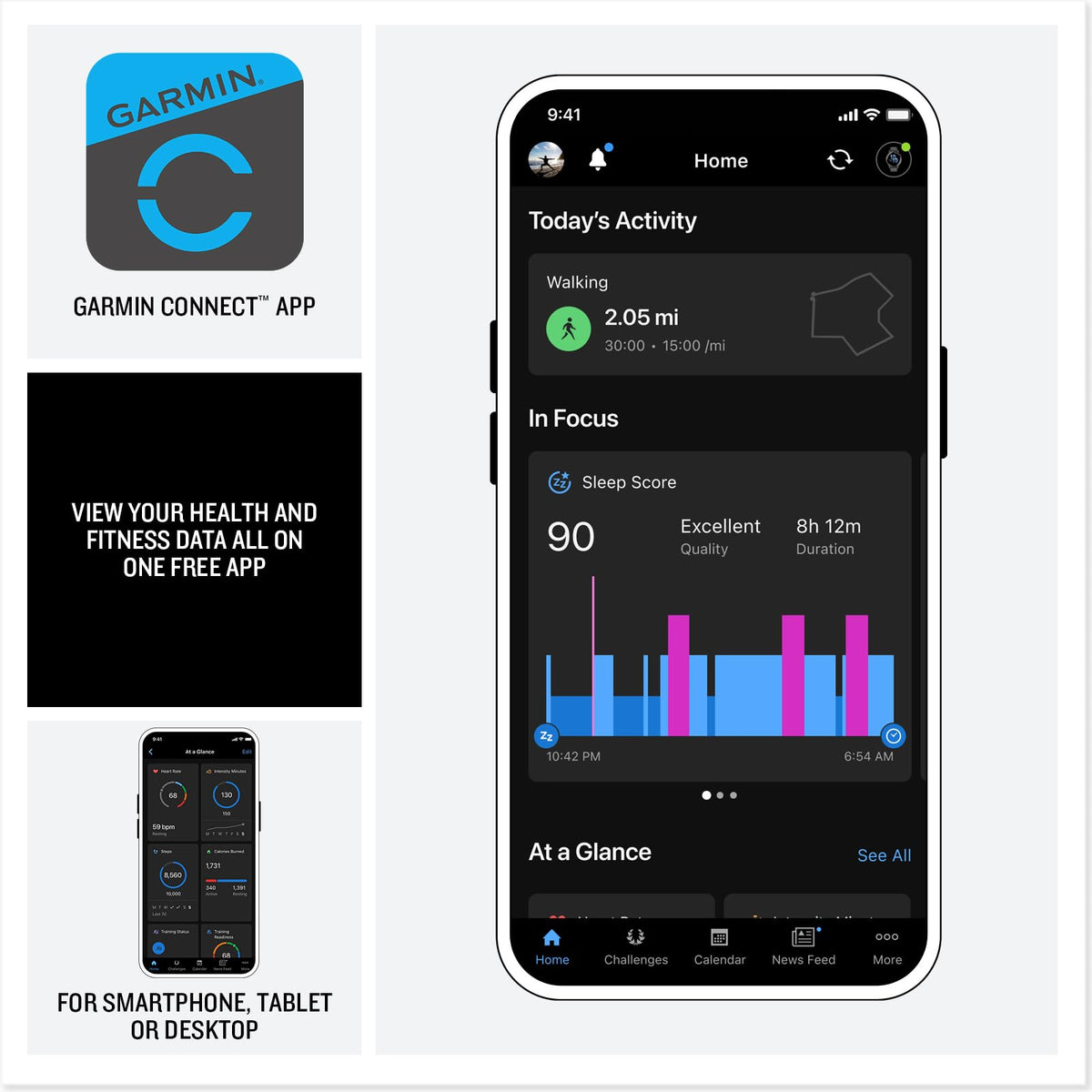 Garmin vívoactive 6, 42mm GPS smartwatch, AMOLED touchscreen, all-day health monitoring, personalised fitness features, advanced sleep coaching, Music, up to 11 days battery life, Bone/Lunar Gold