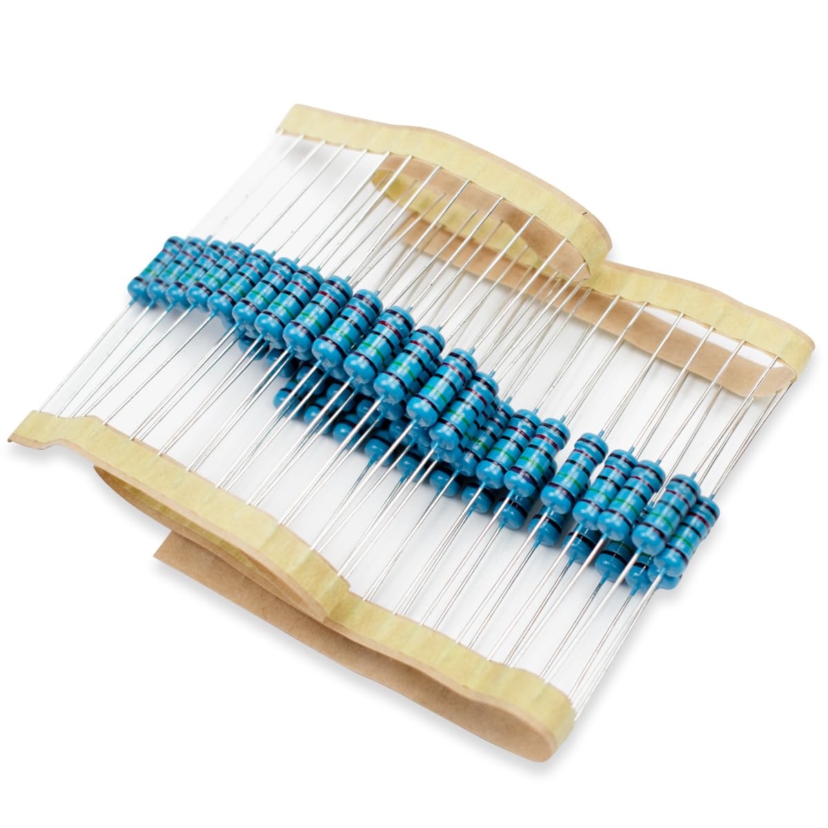 50 Pcs 1W 1% Tolerance 0.1 Ohm Metal Film Resistor Resistance for DIY Project and Experiments