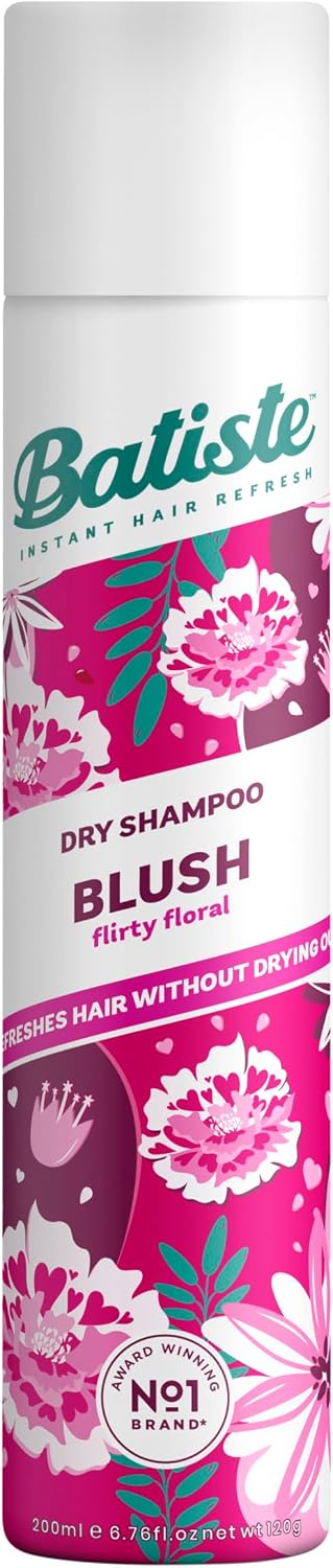Batiste Blush Dry Shampoo, Floral Fragrance, 200ml