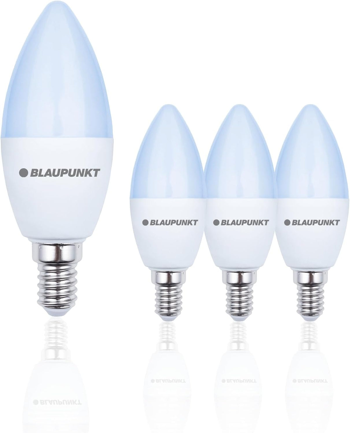 Blaupunkt E14 LED Light Bulb Candle Shape – 10W (Equivalent to 80W - 100W), 820 Lumens, 4000K Neutral White LED – Non‑Dimmable, E14 Screw Base, Energy‑Efficient Home Lighting – Pack of 1