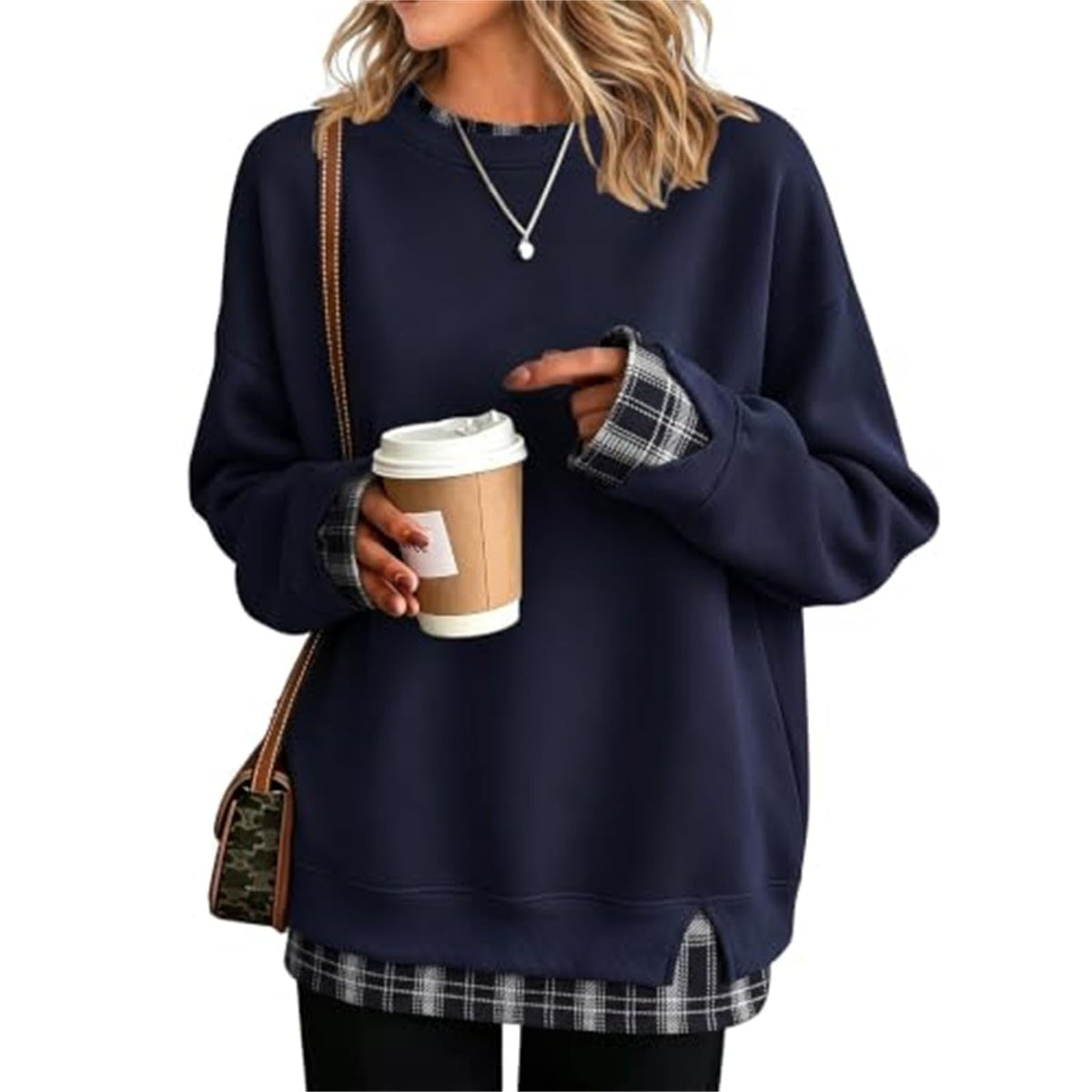 Hoodies For Women Uk Oversized Women's Jumpers Fleece-lined Womens Sweatshirt Winter Fleece Jacket Long Sleeve Ladies Tops Plus Size Fashion Christmas Jumper Sweaters Coats Autumn Women's Clothing