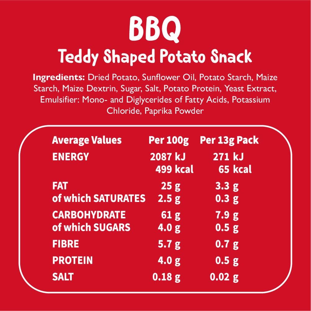 Pom Bear • Original Potato Snacks • Multipack • 6 Bags