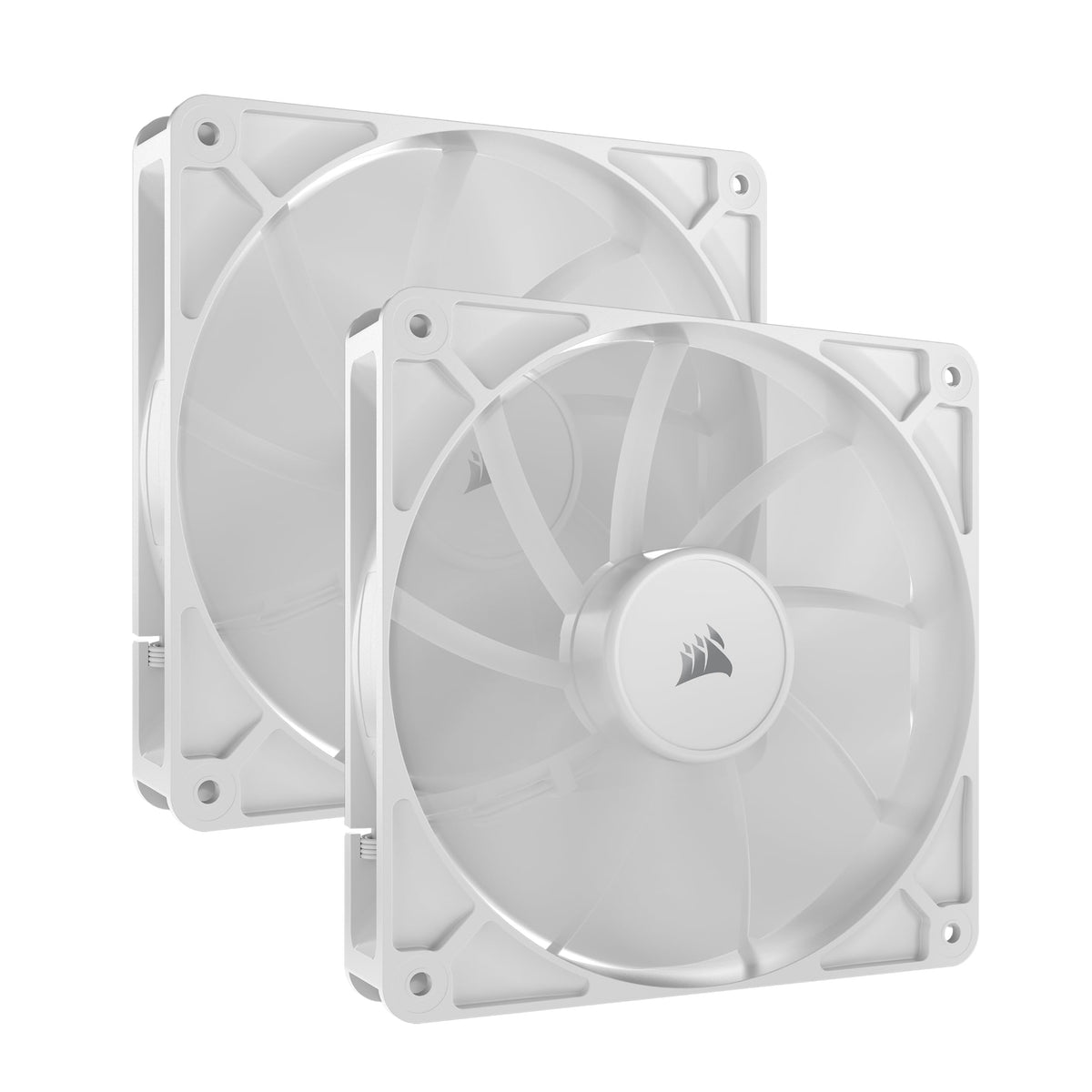 CORSAIR RS120 ARGB 120mm PWM Fans – Daisy-Chain Connection – Low-Noise – Magnetic Dome Bearing – Triple Pack – White