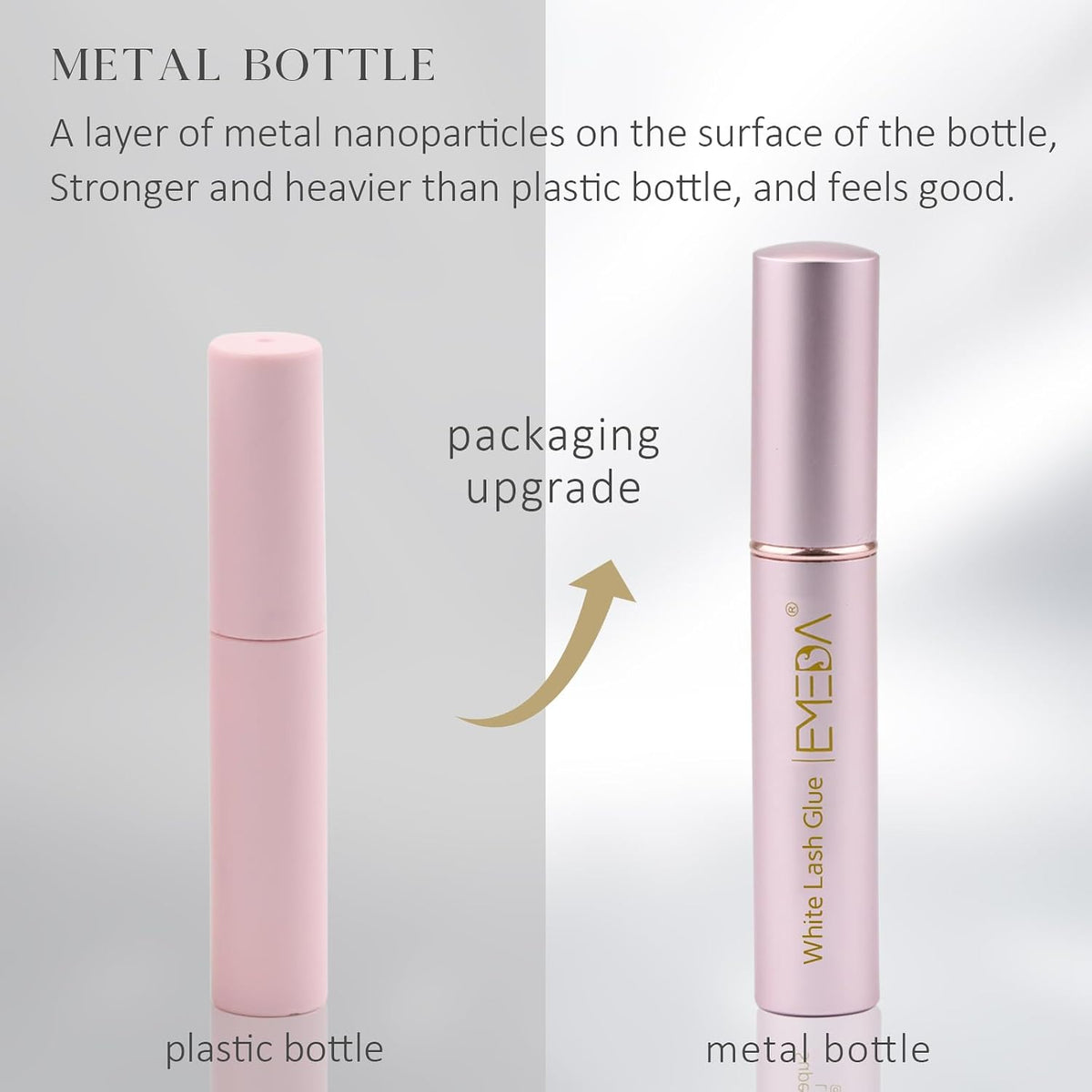 EMEDA Super Strong Hold False Eyelash Glue Professional Latex Free Lash Glue Waterproof Lash G lue Transparent Strip Eyelash Adhesive White and Clear