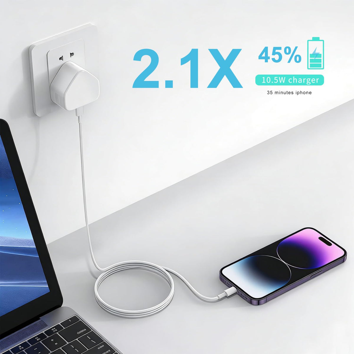 USB Plug UK,USB Charger Plugs Adaptor UK 5W 1A Phone Socket Plugs with USB Port Single Way Mains Charge Head 5V 1AMP Charging Compatible with Old iPhone 13 12 11 SE XS XR X 8 7 6 5 5C,iPad,Watch,3Pack