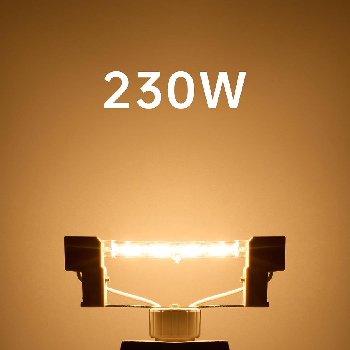6 Pack R7s Halogen Bulb 118mm 230W Dimmable 230V 4650LM 2800K Warm White
