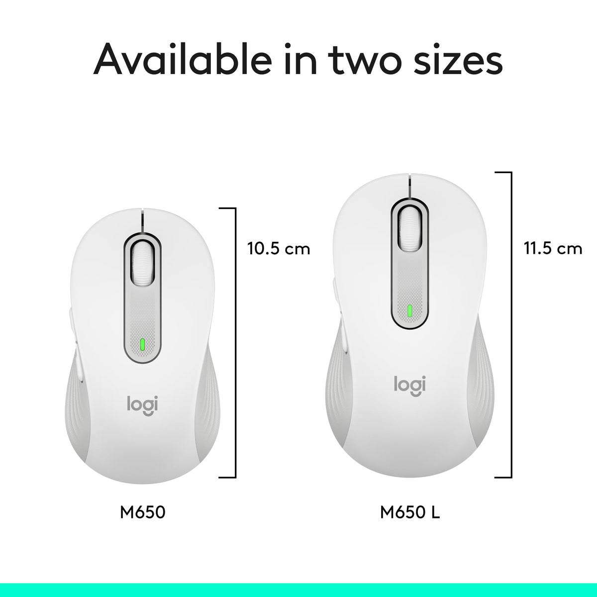 Logitech Signature M650 L Full Size Wireless Mouse - For Large Sized Hands