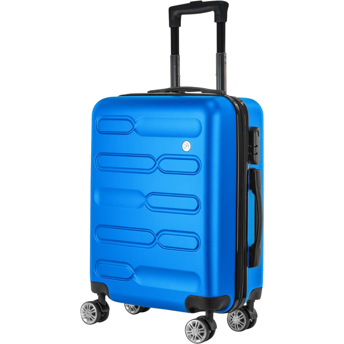 SA Products Cabin Suitcase - 34L Carry On Hard Shell Bag - 55x40x20 - Grey