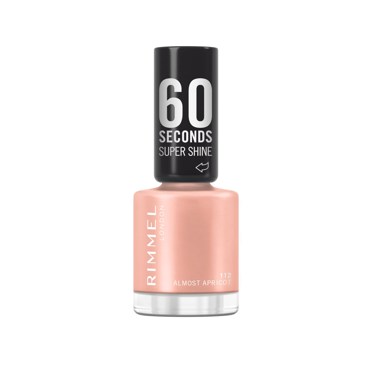 Rimmel 60 Seconds Super Shine Nail Polish, 740 Clear, Quick-Dry Nail Polish, Ultra-Shiny Finish, Easy to Apply, Vibrant Colour, Long-Wearing, Improved Formula, Vegan, 8ml