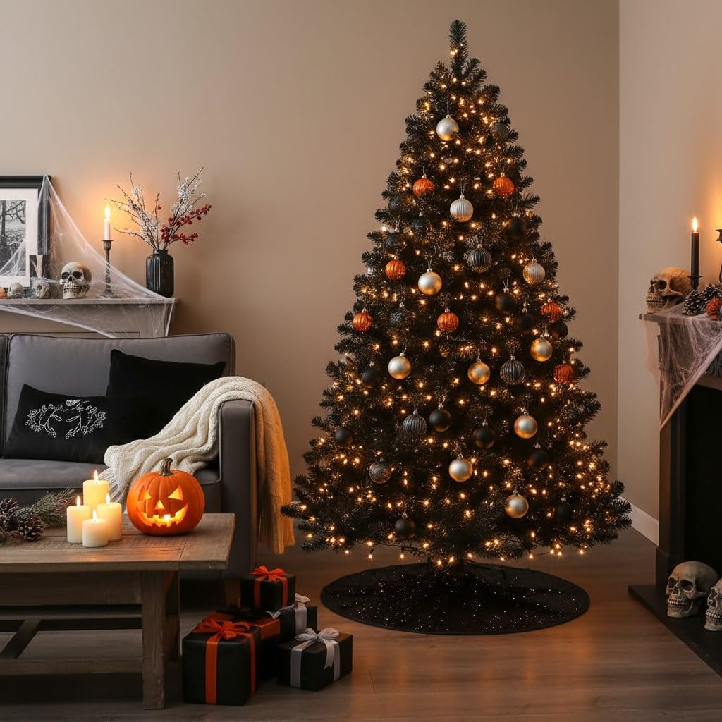 SHATCHI 6ft/1.8m Alaskan Pine Green Artificial Christmas Tree Bushy 550 Tips Xmas Home Decorationations Decorations