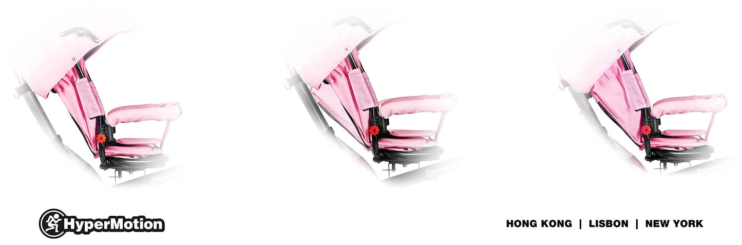 HyperMotion Toddler Tricycle with Parent Handle, Canopy, Safety Belt & Basket — From 12 Months